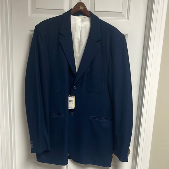 Sean John Blue Sport Coat with Tailored Fit and Textured Fabric